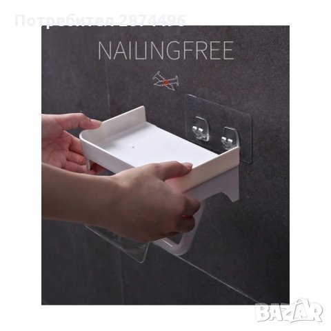 47500 Практична поставка за тоалетна хартия с подложка, снимка 5 - Други стоки за дома - 35726199