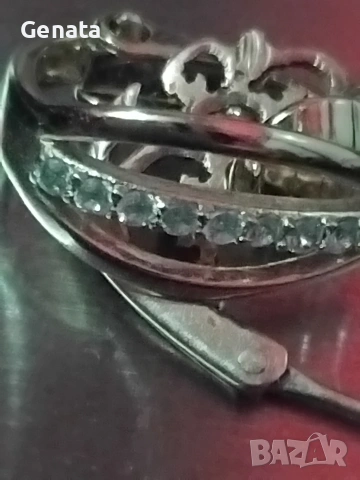 Златни обици за матерял, снимка 3 - Обеци - 53112894