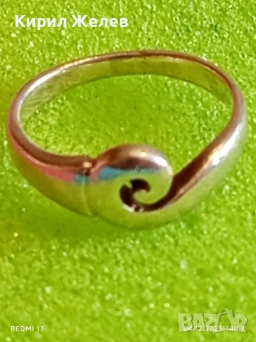 Модерен сребърен пръстен стил и елегантност 34027, снимка 7 - Пръстени - 52651195