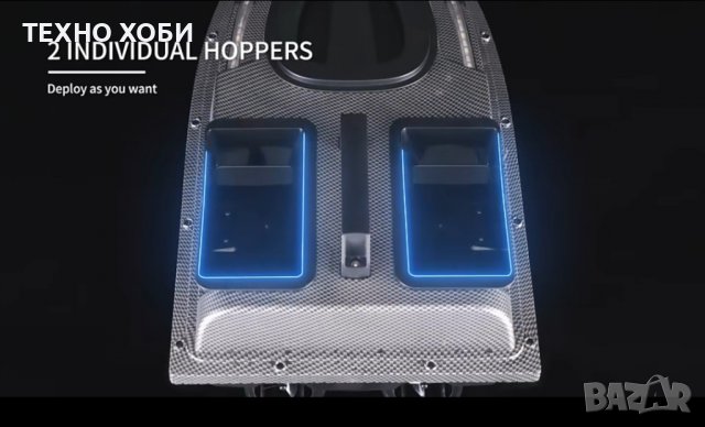 Лодка за захранка карбонова с 40 точков GPS,V900, снимка 7 - Оборудване и аксесоари за оръжия - 38682295