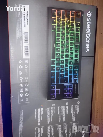 Продавам клавиатура Steelseries Apex 3 TKL чисто нова, не е отваряна, снимка 2 - Клавиатури и мишки - 52726966