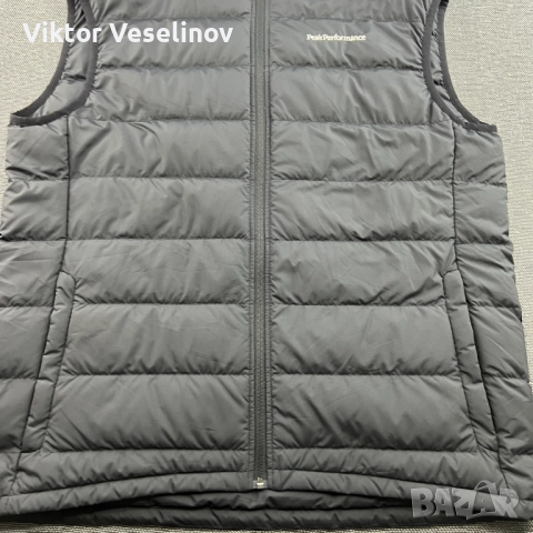 Peak Performance Мъжка Жилетка Гъши Пух 2XL Черна Down Vest, снимка 10 - Якета - 52842973