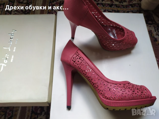 Сандали на висок ток 37 номер носени веднъж, снимка 3 - Дамски ежедневни обувки - 40727070