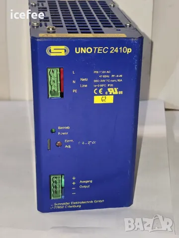 Schneider UnoTec 2410p 24v 10A импулсно захранване Din шина, снимка 2 - Друга електроника - 48905908