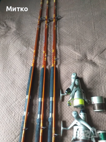  Пръчки плътно фибростъкло 2,70м с макари, снимка 18 - Въдици - 51100633