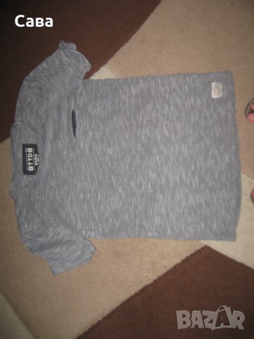 Тениски TOM TAILOR  мъжки,С и М  /сива и шампанско/, снимка 2 - Тениски - 41482117