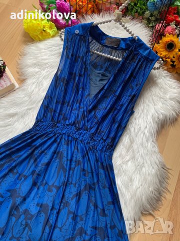 Турско синя рокля, снимка 2 - Рокли - 34110788