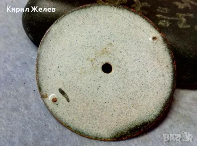 ПОРЦЕЛАНОВ РИМСКИ ЦИФЕРБЛАТ от СТАР КОЛЕКЦИОНЕРСКИ ДЖОБЕН ЧАСОВНИК За ЧАСТИ РЕСТАВРАЦИЯ 49680, снимка 2 - Антикварни и старинни предмети - 48635263