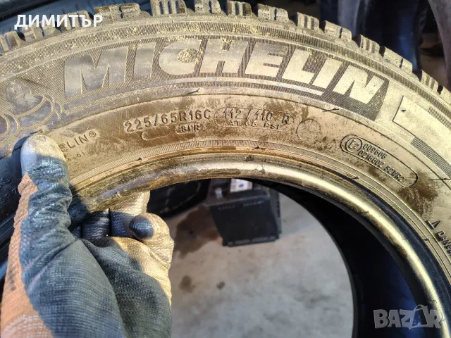 2бр.зимни гуми MICHELIN 225/65/16C 112R DOT 1822, снимка 5 - Гуми и джанти - 49405597