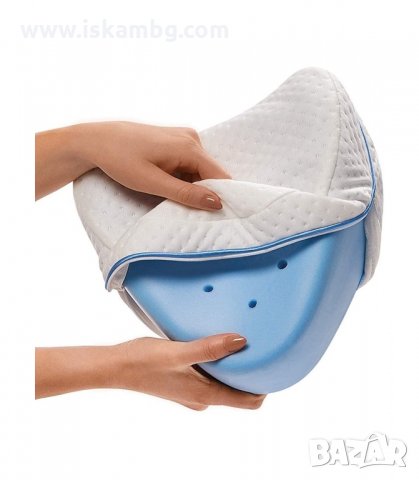 ОРТОПЕДИЧНА МЕМОРИ ВЪЗГЛАВНИЦА ЗА КРАКА LEG PILLOW - код 3075, снимка 8 - Възглавници - 33896178