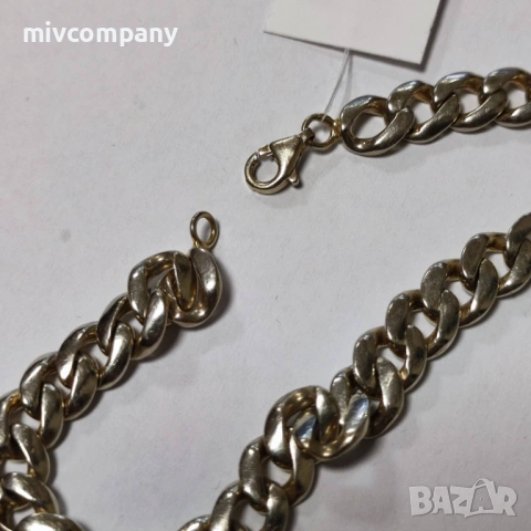 Златна гривна 23.98гр.21см., снимка 3 - Гривни - 53384909