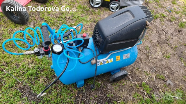 Продавам 50млитров въздушен компресор ABAC Montecarlo L25P, снимка 3 - Компресори - 53852353