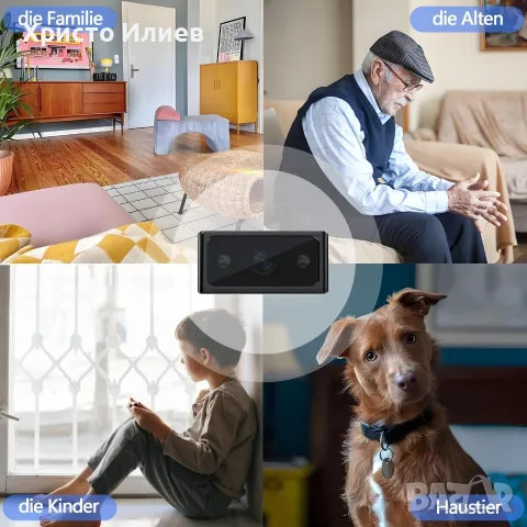 Мини камера за видеонаблюдение HD 1080p без WiFi, снимка 5 - HD камери - 55735709