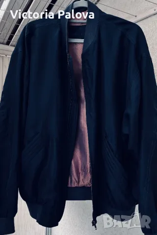 Лукс DANIEL HECHTER PARIS мъжки бомбър коприна 100%, снимка 8 - Якета - 48522924