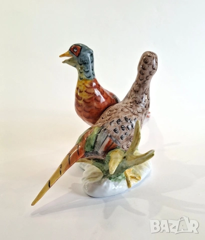 Порцеланова фигурка на фазани -  Porfin, Румъния, снимка 2 - Статуетки - 53840831