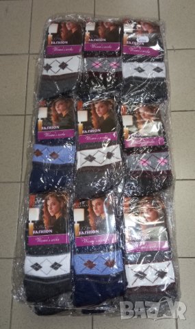 Дамски памучни чорапи, № 36 - 41, състав: Памук 80%, Полиамид 15% и Ликра 5%., снимка 3 - Дамски чорапи - 42356827