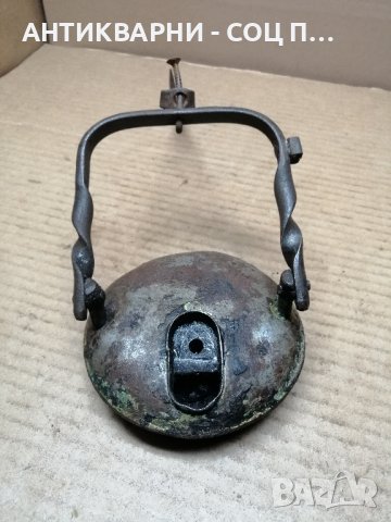 Стара Кована Миньорска Лампа. , снимка 5 - Антикварни и старинни предмети - 44354598