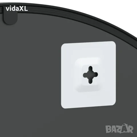 vidaXL Стенно огледало, черно, 60x130 см, арка, желязо, снимка 6 - Огледала - 56146722