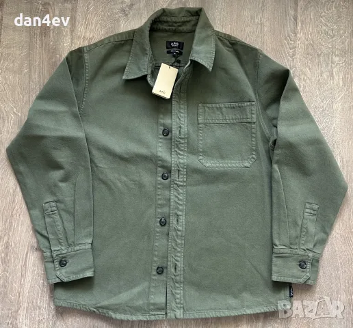 мъжка риза-яке A.P.C. Surchemise Basile Cavalier, снимка 5 - Якета - 56167988