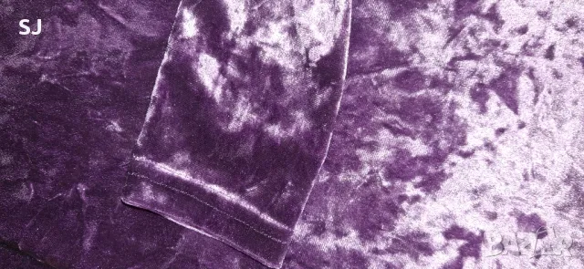 Дамска лилава елегантна рокля с паднало рамо, размер S, снимка 5 - Рокли - 49890784