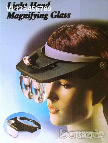 Работна лупа за глава 6 модела (електроника,  ноктопластика, тату и т.н.), снимка 5 - Други инструменти - 53843860