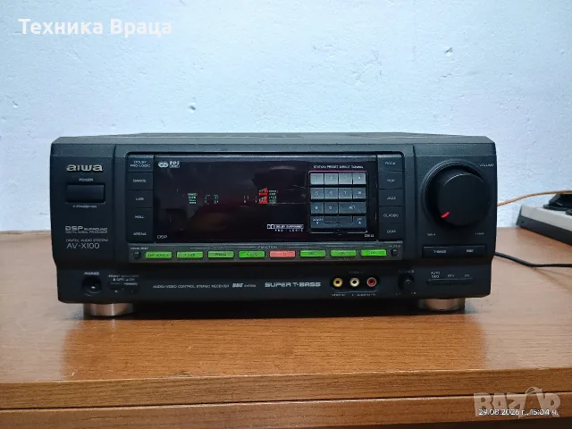 Ресивър AIWA AV-X100ES в Midi“ (компактен) размер. Изпращам видео. 