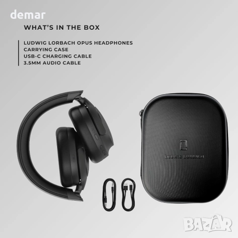 Дизайнерски слушалки Opus Limited Edition с хибриден ANC, 360° звук, снимка 7 - Bluetooth слушалки - 52972159