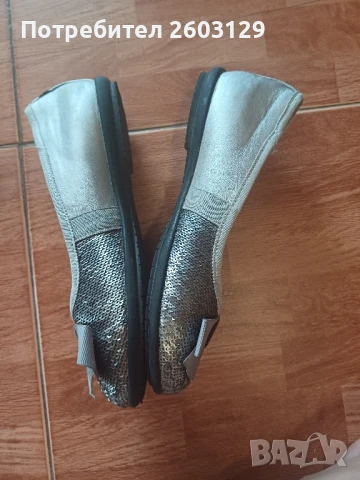 Сиви обувки тип балеринки , снимка 5 - Детски обувки - 50581217