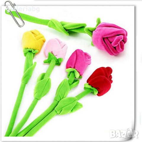 Плюшена роза 40 см., снимка 1 - Плюшени играчки - 44297487