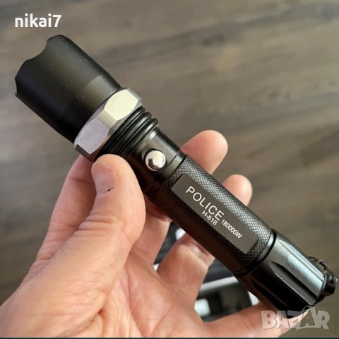 POWER STYLE LED мощен прожектор фенер с режим+ SOS светлина оцеляване, снимка 6 - Къмпинг осветление - 39118447