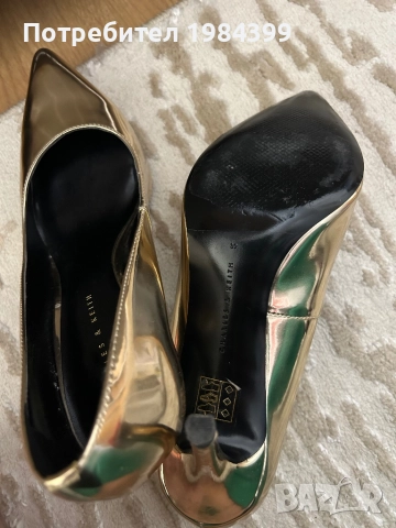 Обувки на ток, снимка 4 - Дамски обувки на ток - 52878313