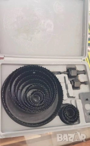 Комплект Боркорони за дърво, Пластмаса, Гипсокартон,  19-127 мм, Черни, снимка 2 - Други инструменти - 51863109