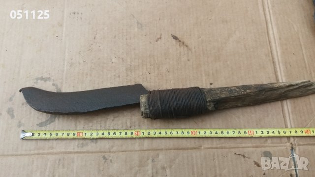 кован възрожденски косер, секира, сечиво , снимка 10 - Антикварни и старинни предмети - 39146708