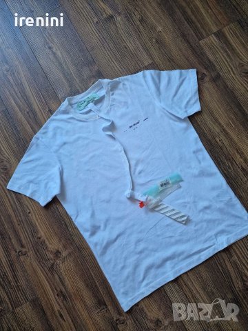 Страхотна мъжка тениска OFF WHITE  размер XL,  нова с етикет , снимка 3 - Тениски - 41700410