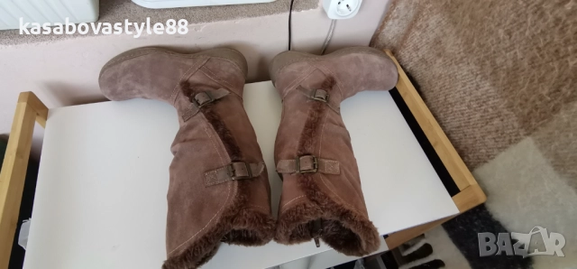 Ботуши G. H. Bass&Go 38.5н.Естествена велур , снимка 9 - Дамски ботуши - 52957367