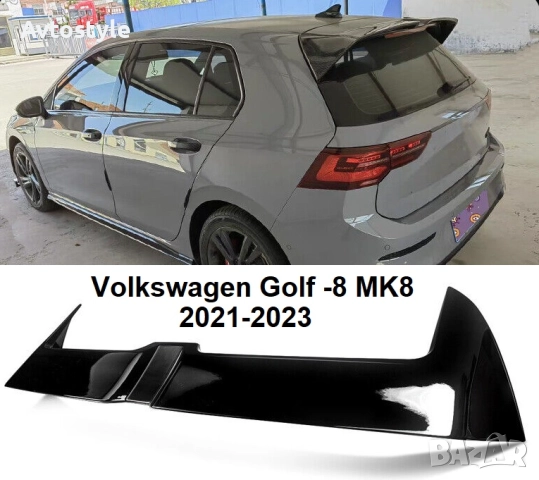 Спойлер за задно стъкло , VW Golf-8 Черен Лак, снимка 1
