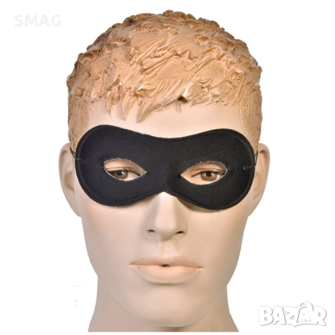 Хелоуин / Halloween карнавална маска овална черна_1030694, снимка 2 - Други - 52139729