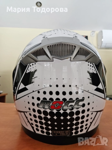 НОВА мото каска ROCC 474 цена: 180лв. размер: L, снимка 3 - Аксесоари и консумативи - 52152158