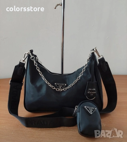 Луксозна Черна чанта/SG85y, снимка 3 - Чанти - 51716890