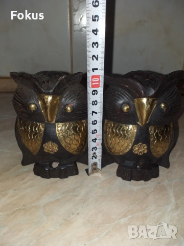 Лот бухалчета дърво и месинг, снимка 7 - Антикварни и старинни предмети - 53355885