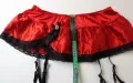 Червен колан с жартиери/ мини пола от сатен , снимка 9