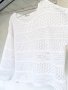 Красива блуза кроп 100% памук, снимка 1 - Блузи с дълъг ръкав и пуловери - 44395802