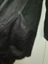 Черно сако от естествена кожа, снимка 4