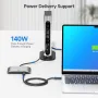 Нов USB4 превключвател с дистанционно, 8K резолюция и 140W Power, снимка 6