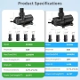 Нова 24V нисковолтова DC помпа 1200 GPH за фонтан/езеро/аквариум + конвертор, снимка 7