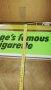 1 метър и отгоре РЕДКАЖ! Ретро СОЦ Винтидж Чисто Нова Табела Цигари HB , снимка 3