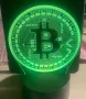 Лед лампа Биткойн в 16 разцветки, снимка 2