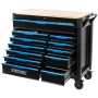 Количка с инструменти STAHLMAYER JUMBO XXL – професионален шкаф с 12 чекмеджета и 501 части, снимка 1