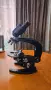 Ретро немски Бинокулярен микроскоп Carl Zeiss Jena 374263, работещ, с окуляри и обективи, снимка 1
