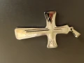Голям кръст 9х5 см. мед.стомана, снимка 3